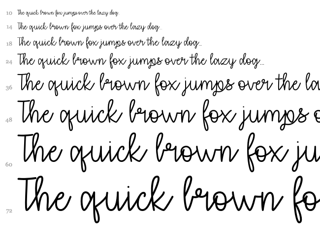 That I love you font waterfall